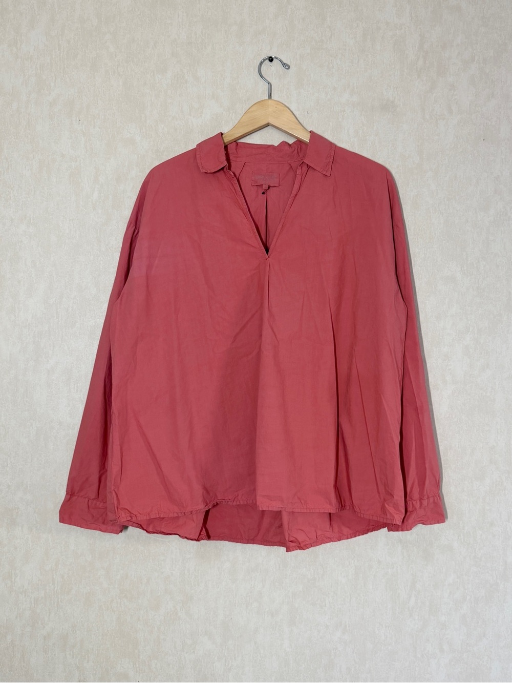 Velvet by Jenny Graham Women’s Brea Poplin Shirt Longsleeve Pullover in Pink XL